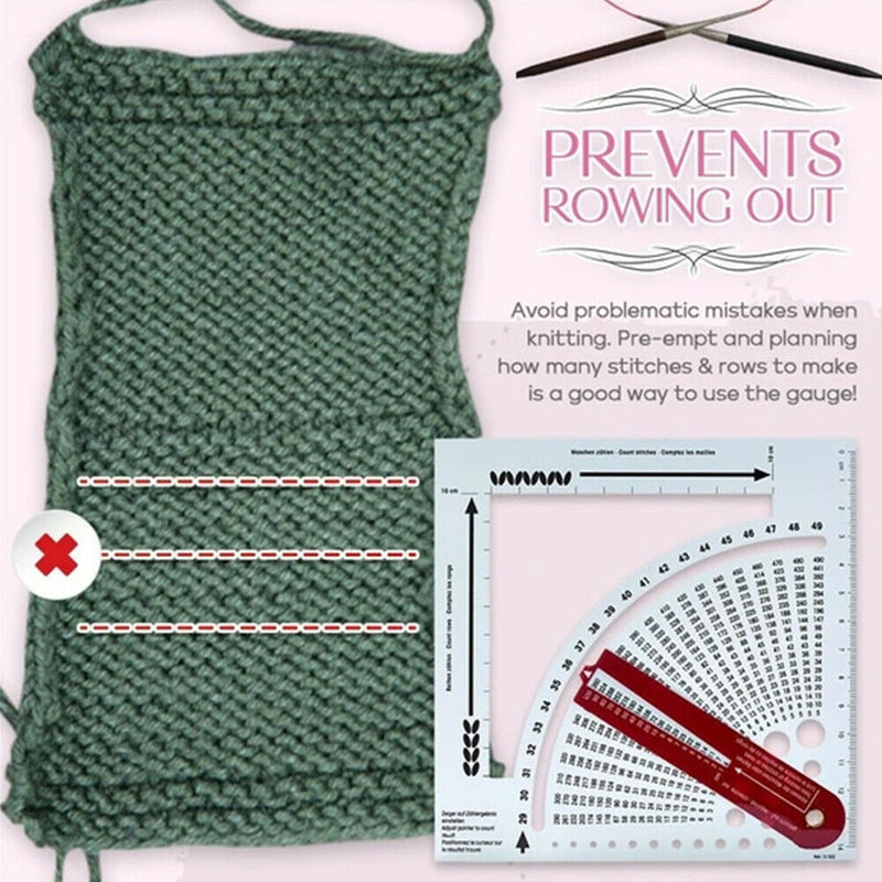 Accessories Weave Craft Sewing Knitting Calculator Sweater Ruler Counting Frame