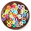 100pcs Acrylic Chain C Links Buckle Open DIY Jewelry Findings Accessories