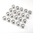 60 Pcs Stainless Steel Hose Pipe Hoop Strong Hose Clamps Wire Assorted Kit Tool