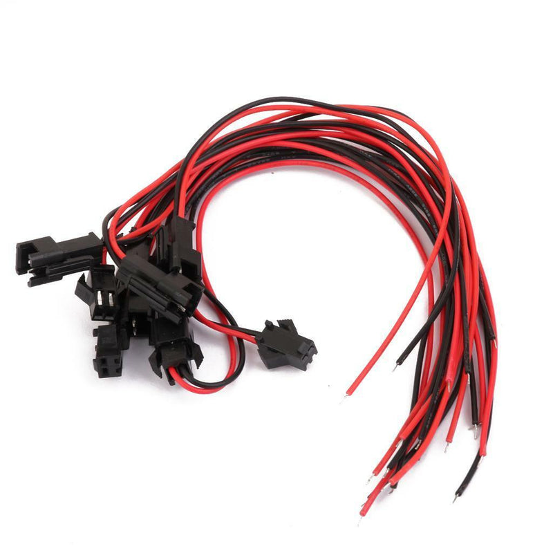 5Pairs SM-2P 2.54 Connector plug Female & Male with Wires Lead Cables 24AWG