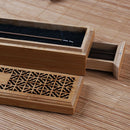 Japanese-Style Incense Stick Burner Holder Bamboo Tower Censer Ash Catcher