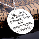 Chic Family Gift Necklace The Love Between Grandma and Granddaughter Pendant New