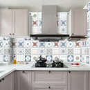 20pcs Retro Floor Tiles Wall Stickers Self-adhesive Decals (CRY006 10x10cm) A