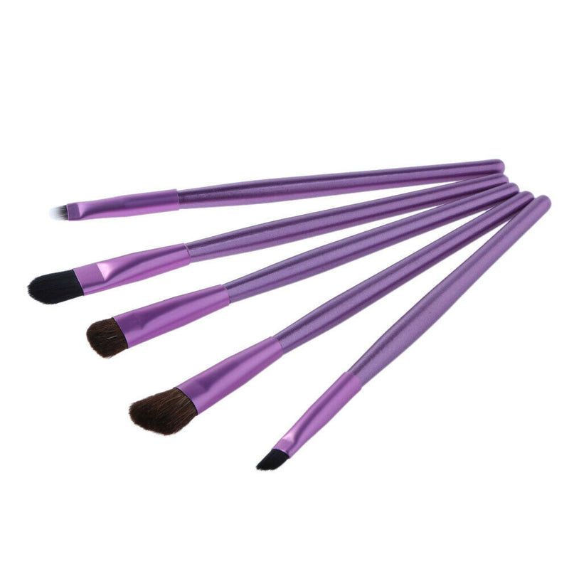 Stylish Eye Makeup Brushes Set Eyeshadow Eyebrow Tool  Round Can Packed A