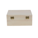 2pcs Plain Wooden Treasure Chest Wood Jewellery Storage DIY Making Craft Box