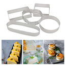 5Pcs/set Cake Mold Ring Stainless Cheese Tower Ring Baking tool Newest Useful