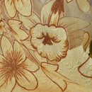 Floral Window Curtains Panel Net Drape Balcony Office Home Decoration Yellow