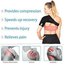 20*5cm Adjustable Heated Shoulder Wrap Support Brace Pain Belt Therapy O3U7