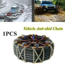 1X Wheel Tire Snow skid Chains For Car Truck SUV Emergency Winter A5X2 A2G7