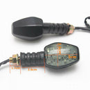 2 Piece Motorbike LED Turn Signal Light Amber Indicator With Smoke Lens