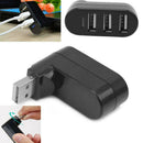 Mini 3 Port USB 2.0 Splitter Hub High Speed Adapter For Desktop Laptop Expansion