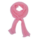 Women's Fashion Candy Colour Soft Scarf Wrap Shawl Stole Pink