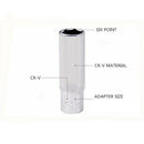 11 pcs 1/4 inch Drive Deep Socket Set CRV Hand Tools 6 Point Long Socket He L1E9