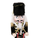 Wooden Royal Soldier Nutcracker Drummer, Traditional Festive Christmas Decor