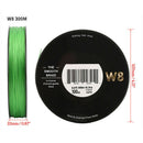 W8 Braided Fishing Line 300M 8 Strands Wide Angle Tech Multifilament Braid  W8Z2