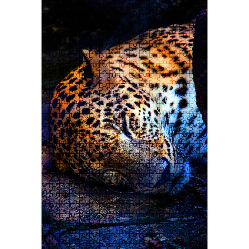 1000 Pieces Paper Jigsaw Puzzles Sleeping Cheetah Assembling Picture Craft