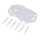 200Pcs 40*3mm Plastic Clip With Teeth For Dress Shirt Garment Packaging DIY