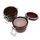 2, Amber, Empty, 120 Gram Plastic Pot Jars, Cosmetic Containers