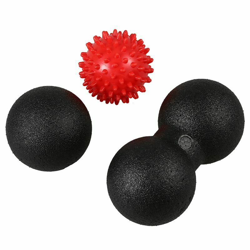 Massage Ball Set 1 Lacrosse Ball + 1 Double Lacrosse Ball + 1 Spiky Ball fo S7Y9