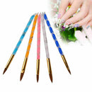 5x Acrylic Nail Art UV Gel Carving Pen Brush Liquid No.4 W8P0 8 DIY 6 10 Po L3T0