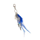 Retro Bohemian Keychains Feather Key Ring and Dream Catcher Pendant Keyring for