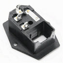 2 Pcs Inlet Male Power Socket With Fuse Rocker Switch, 5A Fuse 3 Pin Iec320