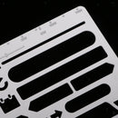 Metal Hollow Bookmark Drawing Ruler Hand Account Notebook Album Graffiti