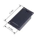 Black Plastic  9V Battery Cover Battery Box Case Compartment For Guita EGS