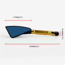 2x Universal CNC Rearview Side Mirrors MotorcycleRearview Side Mirror 8m DUP