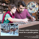 Paper Puzzles Jigsaw 1000pcs Snowfield Deer Educational Assemble DIY Toys