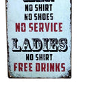 20x30cm Metal Tin Sign Poster Wall Plaque Bar Tavern Garage Plate Men&Ladies
