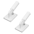 2pcs 180 Deg Adjustable Holder Bracket Metal And Plastic Flag Pole W/ Screws