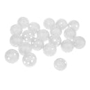 20 Pieces Plastic Hollow Golf Balls Perforated Practice Training Ball White