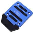 3 Pcs Black Blue Plastic Metal Nonslip Pedal Cover Set for Car