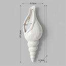 Modern White Ceramic Sea Shell Conch Flower Vase Wall Hanging Home Decor Li I2W6