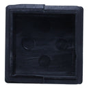 Plastic Square Tube Inserts End Blanking Cap 38mm x 38mm 10 Pcs Black
