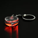 Fairy Crystal Rose LED Light Keychain Love Heart Key Chain Ring Keyring Gift AU