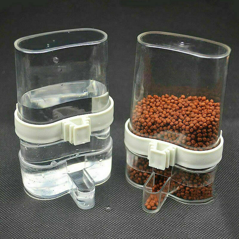 Water Feeder Cockatiel Food D.AU 200m Pet Bird Parrot Acrylic Automatic AU O9E6