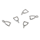 5 Pcs Earring Clasp Bails Dangle Charms Beads Pendant Pinch Clip Connectors
