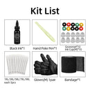 Hand Poke and Stick Tattoo Complete Kit & 15Pcs Needles Bandage Grommets DIY