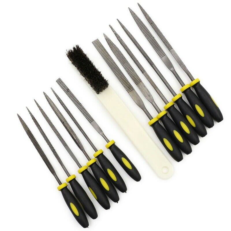 15 Pcs Tools Set Mini Rasp Diamond File Wood Grinding Tool Kit Hand File Se H3A6