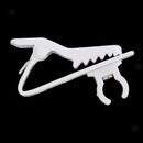 5pcs/set 6mm White Lavalier Lapel Tie Clip Holder for Microphone Replacement
