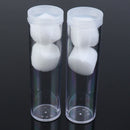 2 Pcs 25mm Round Clear Plastic Coin Fits Quarter Dollar Storage Tubes ScrewSEAU