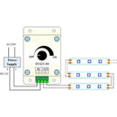 Knob Control LED Dimmer DC 12V 8A Adjustable Single Color Lamp Bulb Strip  FWE
