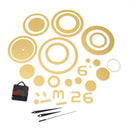 Dot Acrylic Mirror Clock Stickers Waterproof DIY Home Background Wall Decor