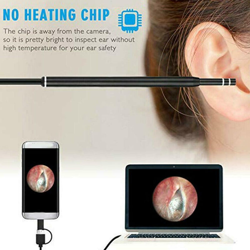 3 In 1 Visual Ear Canal Endoscope Ear Cleaner With Pixels Camera Endoscope Kit