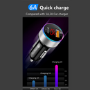 QC3.0+PD USB Dual Ports Car Lighter Charger Digital LED Voltmeter