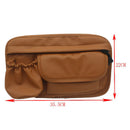 Brown Motorbike Motorcycle Electric Scooter PU Leather Saddle Bag Tool Bags