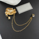 Fashion Brooch Rhinestone Bells Snowman Badges Jacket Xmas Gift (Style 2) A