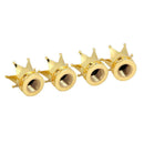 4Pcs Crown Shaped Wheel Tyre Tire Valve Stems Cover Screw Cap for Car Truck Bike